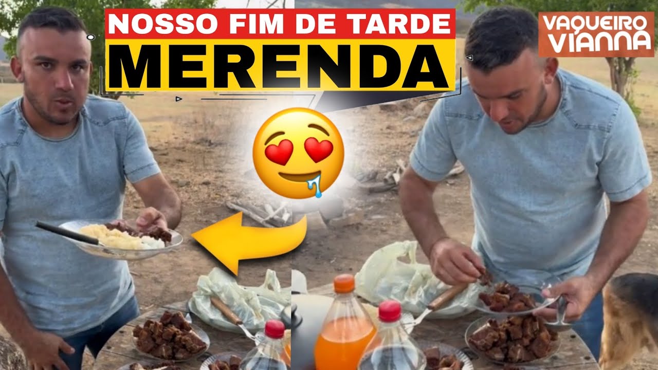 JÚNIOR VIANNA: FIM DE TARDE NA SUA FAZENDA COMENDO | UMA MERENDA 