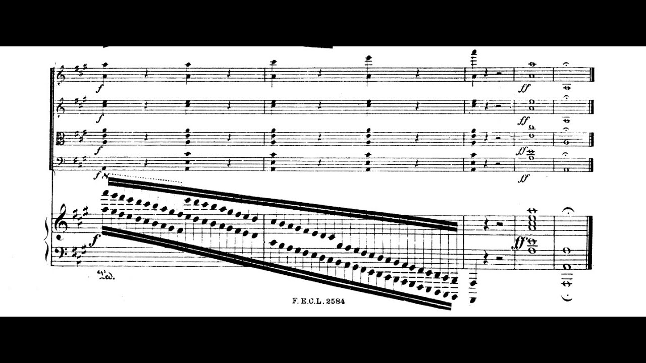 C. Saint-Saëns - PIANO QUINTET in A Minor, Op. 14 (With Score/Sheet Music)