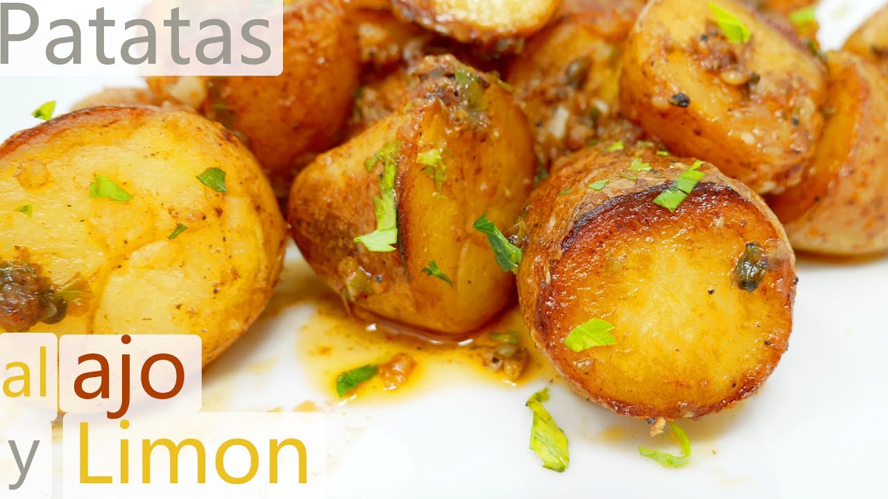PATATAS SALTEADAS al AJO y LIMÓN  🥔🍋🧄 (Fáciles deliciosas y jugosas)