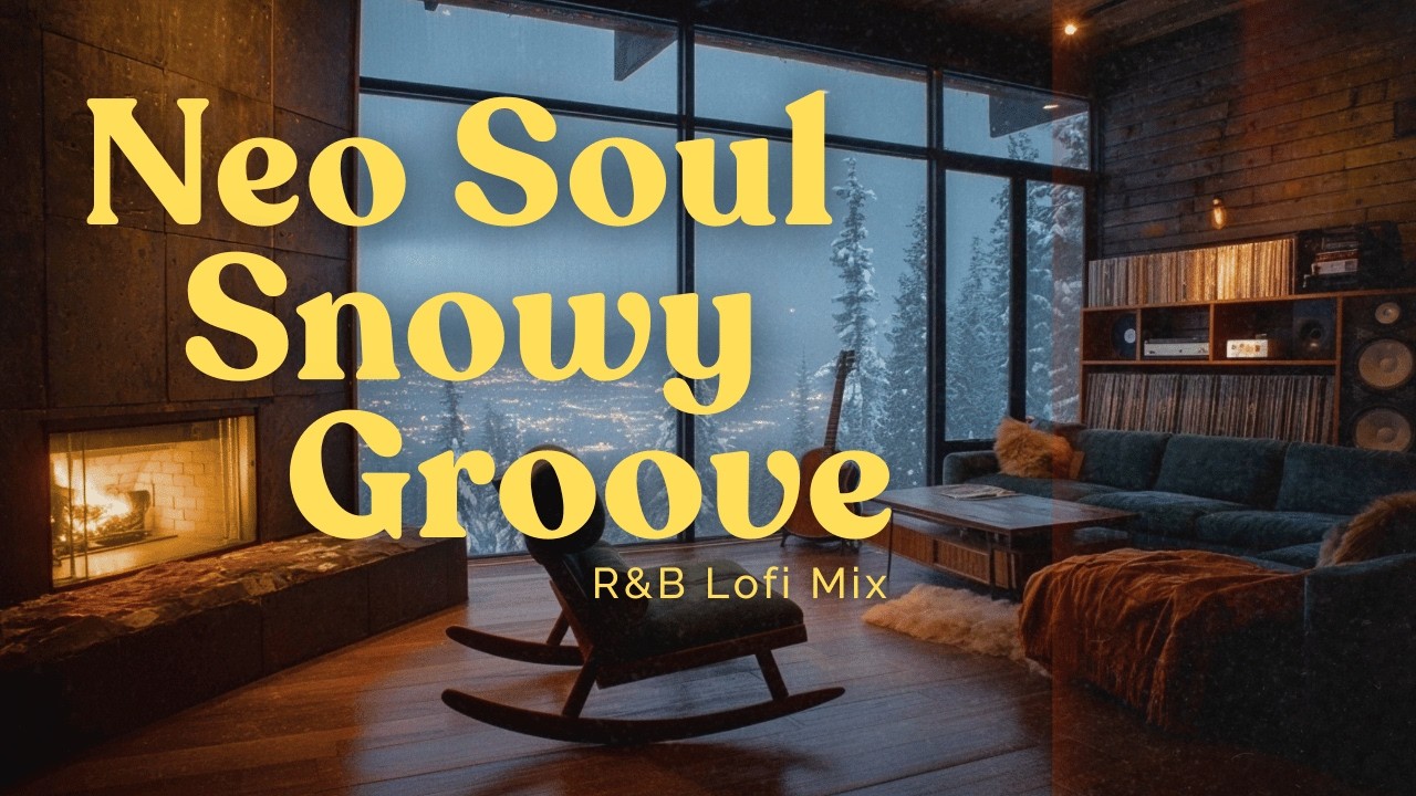 Snowy Groove Room ❄️ | Neo Soul & R&B Lofi — Fireside Cozy Mix