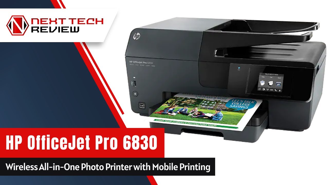 HP OfficeJet Pro 6830 AIO Wireless Printer - PRODUCT REVIEW - NTR