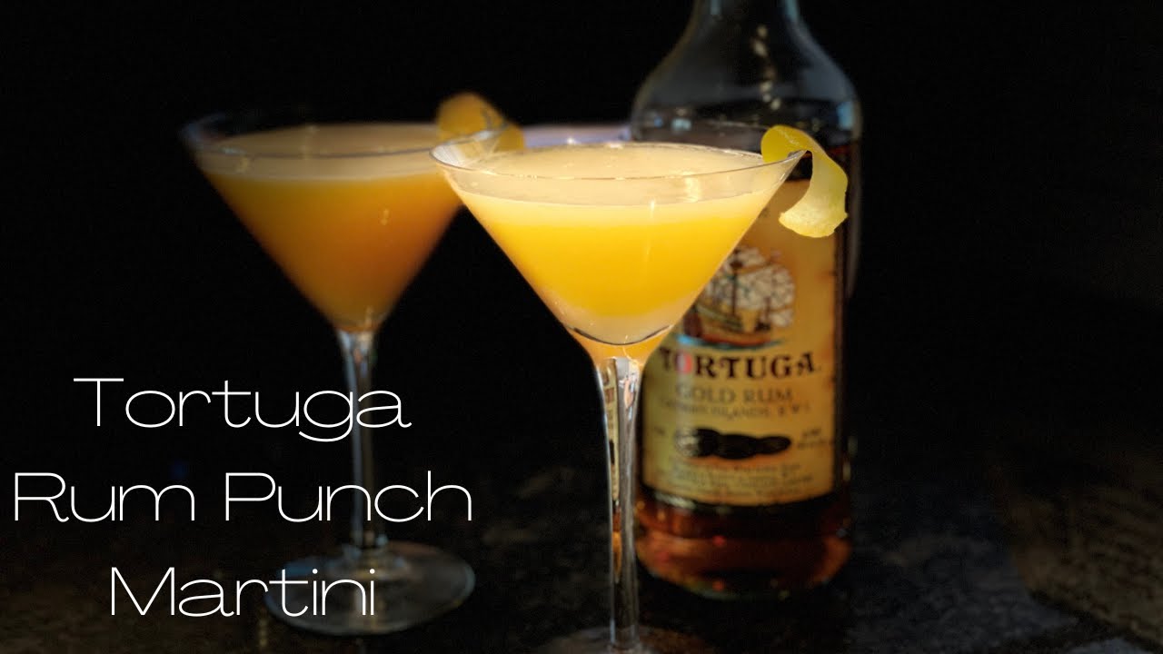 Tortuga Rum Punch Martini  | Martini Monday | Internationally Inspired Martini's