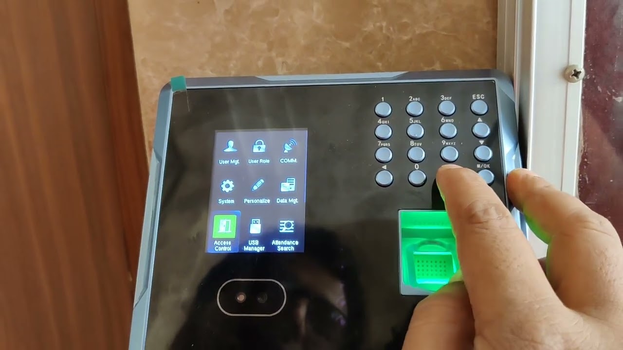 eSSL MB160 HowTo Add Face & Fingerprint Biometric Time & Attendance Machine