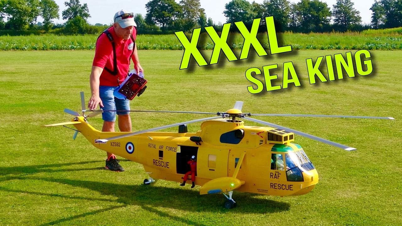 Stunning XXXL RC Sikorsky Seaking Turbine Helicopter Scale 1:6,2 Flight Demonstration