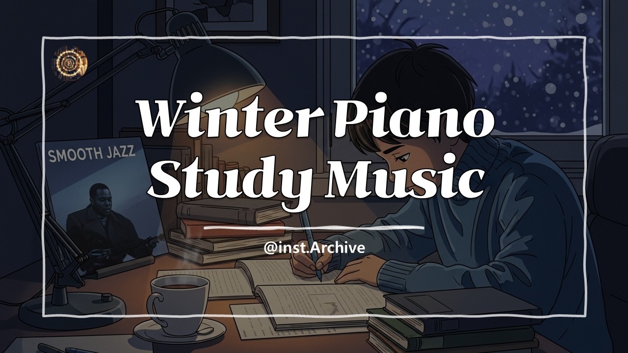 집중력 높이는 겨울 피아노 음악, 공부할 때 듣는 Piano Study 집중 음악