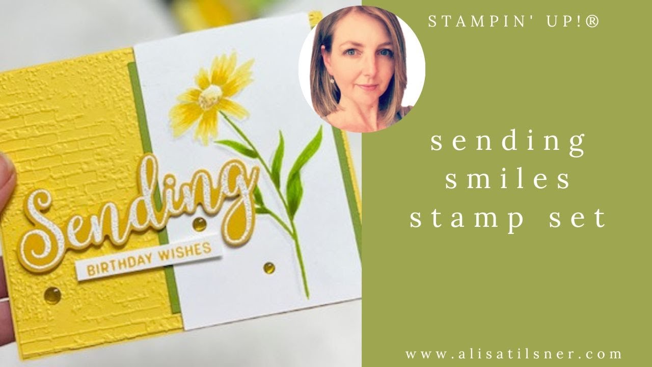 Stampin Up Sending Smiles Bundle with a Stampin Blends Tutorial