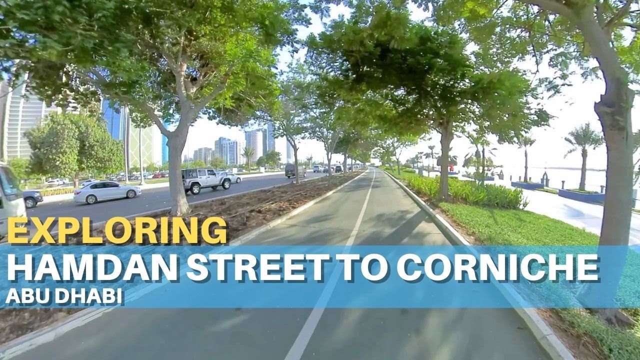 Hamdan Street To Corniche | Abu Dhabi | Bike Ride | Exploring