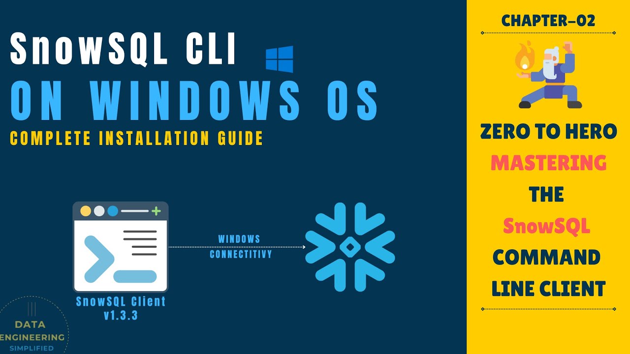 Install SnowSQL In Windows System | Complete Hands-on Guide | Ch-02