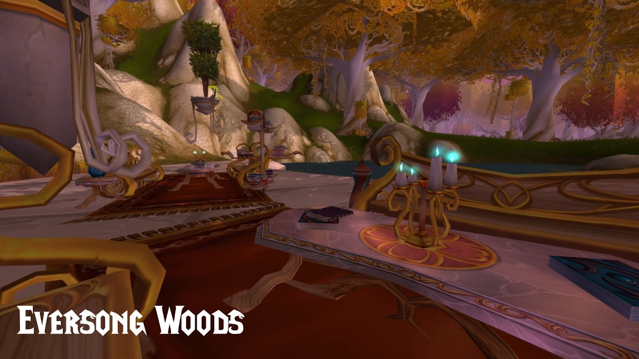 4k Vistas [World of Warcraft - Eversong Woods] Music & Scenery