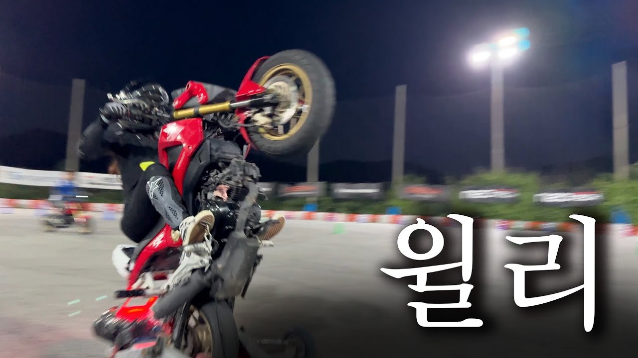 처음 윌리 해봤습니다&hellip;🏍️