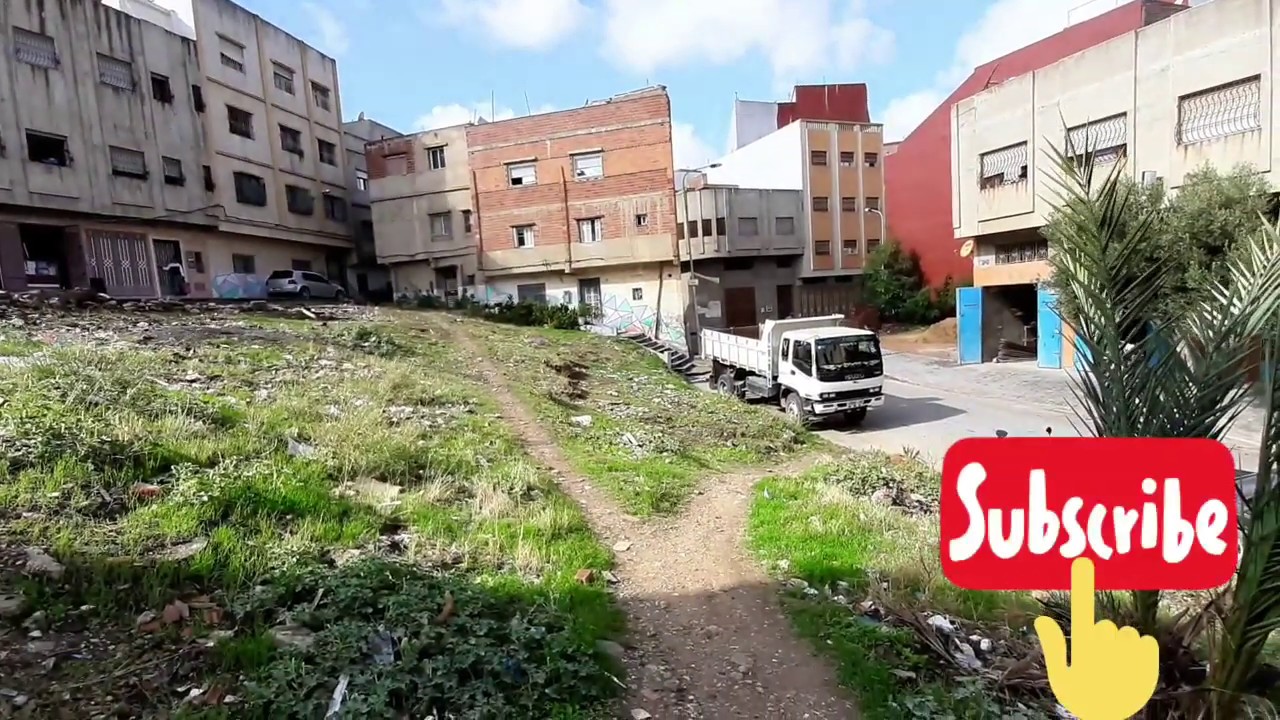 أرض للبيع في طنجة حومة سوسي 613 متر محفضة أربعة واجهات