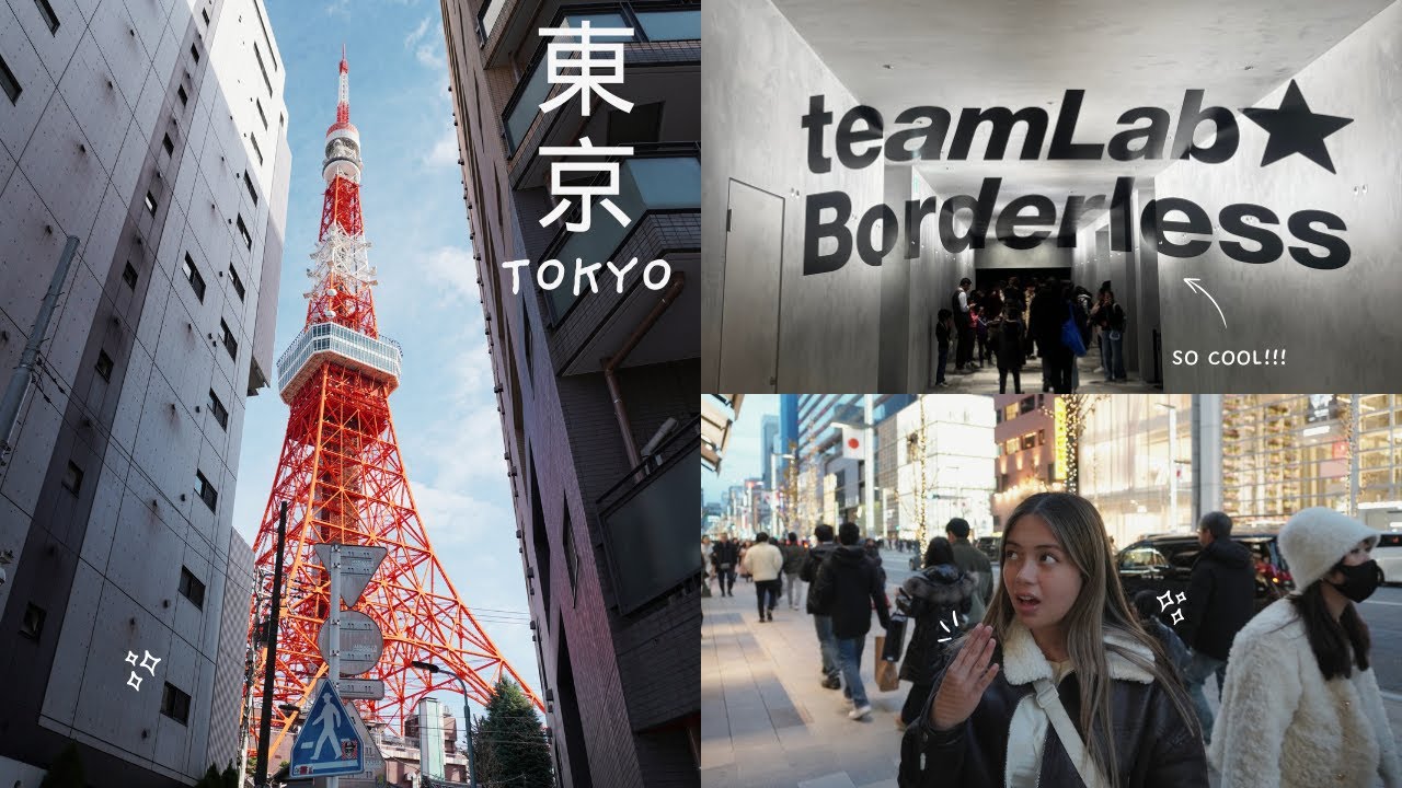 Tokyo Vlog: TeamLab Borderless is INSANE! 🤯 | Ginza, Tokyo Tower & More!