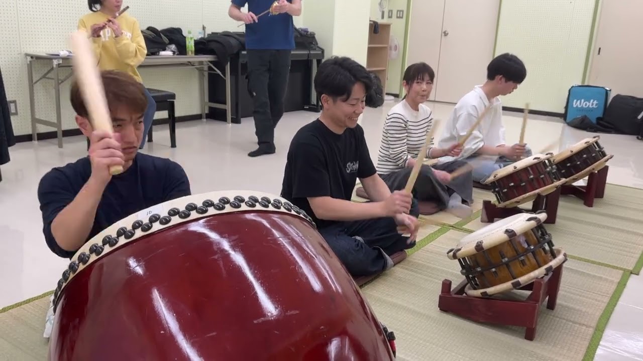 秩父屋台囃子練習会 in 東京中野 2026年2月23日Vol 3 笛も加わって3回目の通し練習（本日初めての人も頑張って参加）