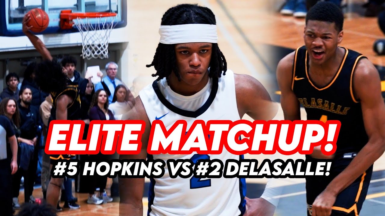 UNMATCHED ENERGY IN RIVALRY! Hopkins vs DeLaSalle In Packed Gym! 