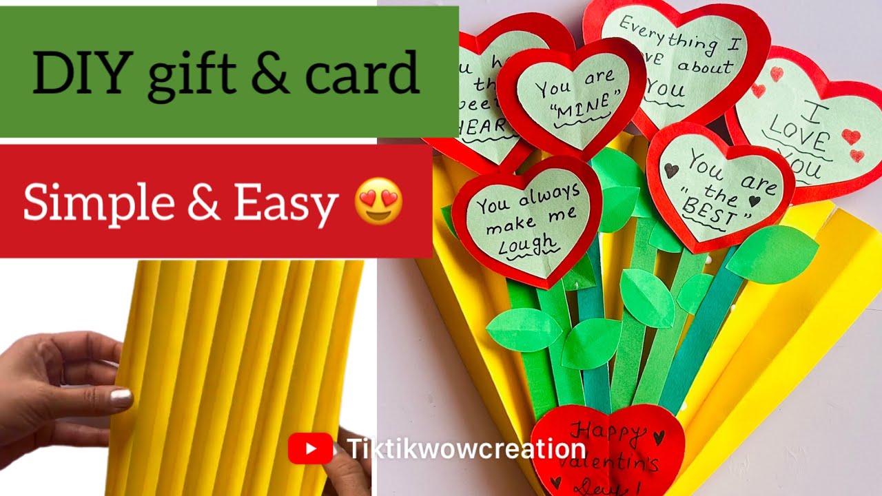 Cute DIY Gifts ideas for Friends | handmade greeting card & gift for valentines day | 