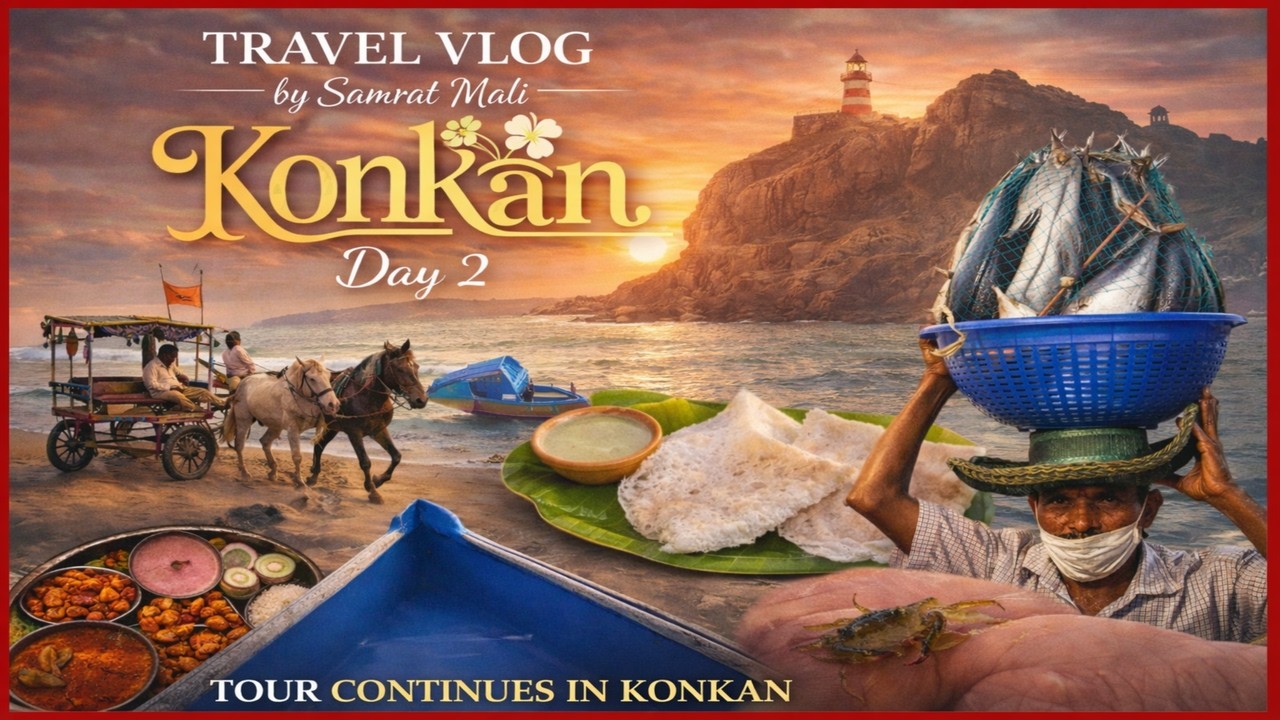 Konkan Day 2 🌊 | Crazy Beach Fun, Boat Ride & Coastal Life | Travel Vlog by Samrat & Ritesh