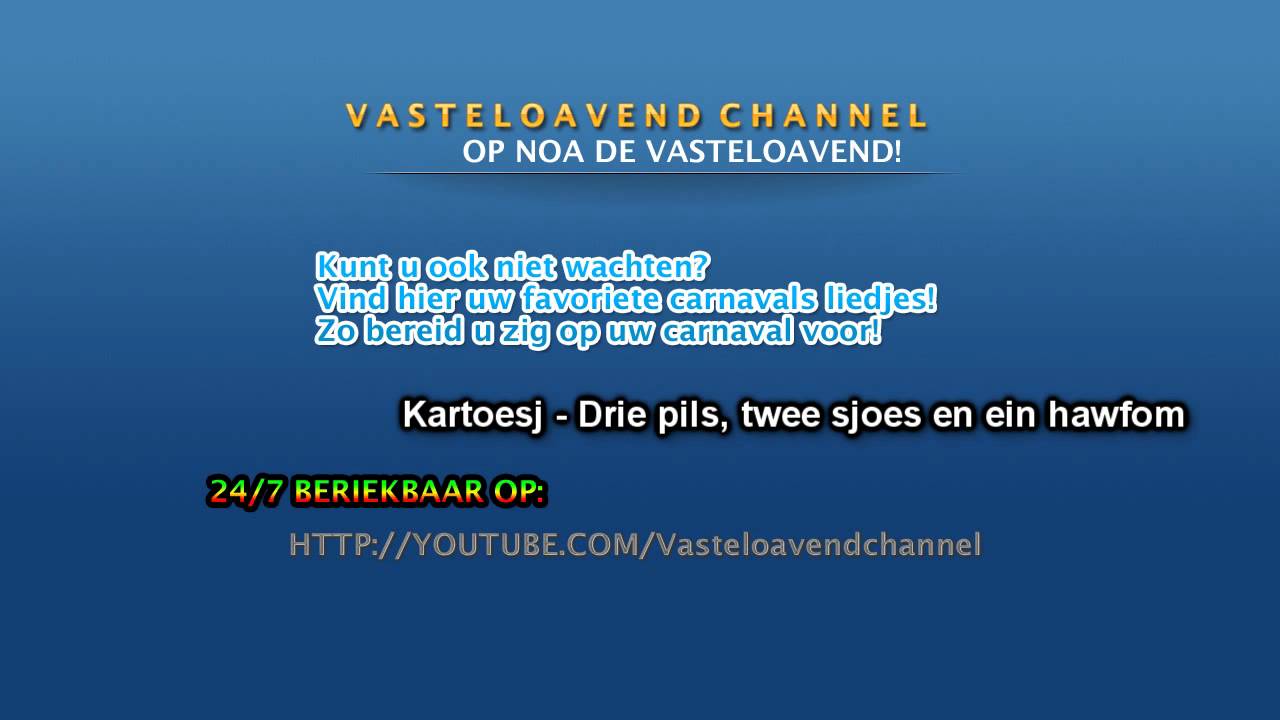 Kartoesj - Drie pils, twee sjoes en ein hawfom