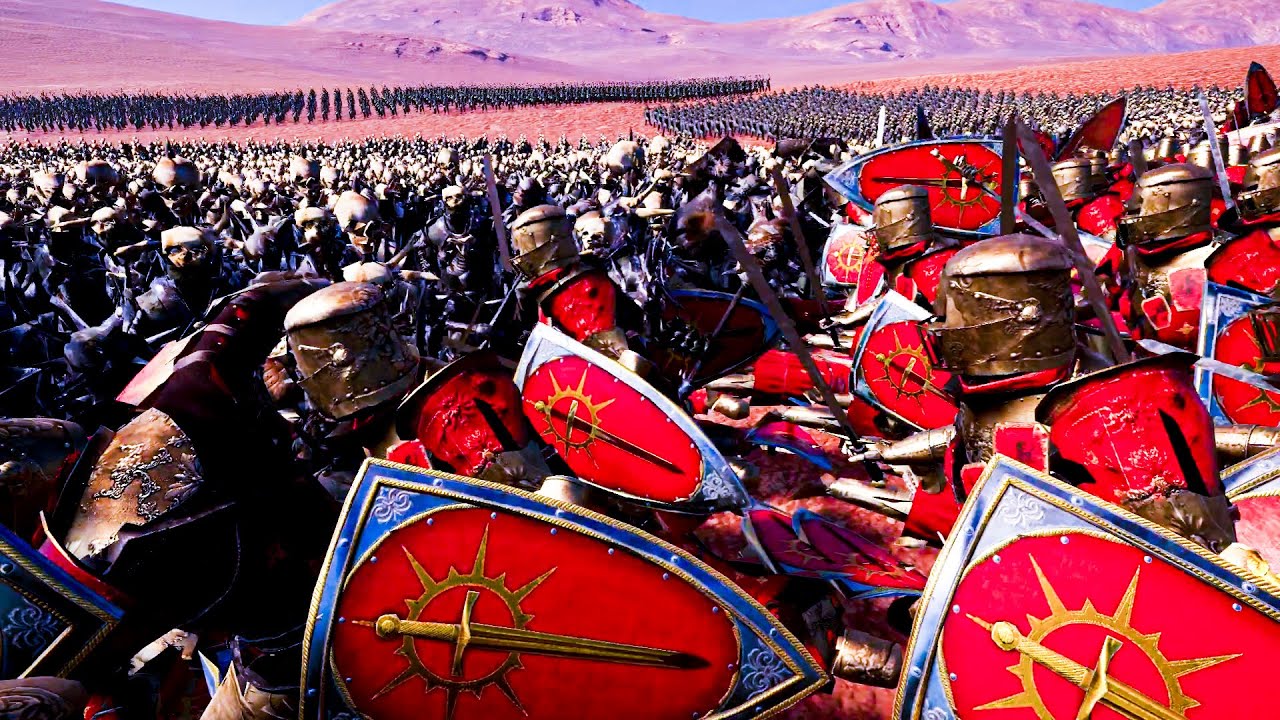 14000 Knights VS 14000 Orcs || Epic Fantasy Battle Simulator || EFBS