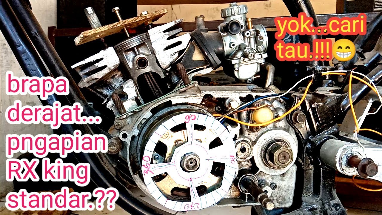 Cara ukur derajat pengapian RX king standar/Ignition taiming