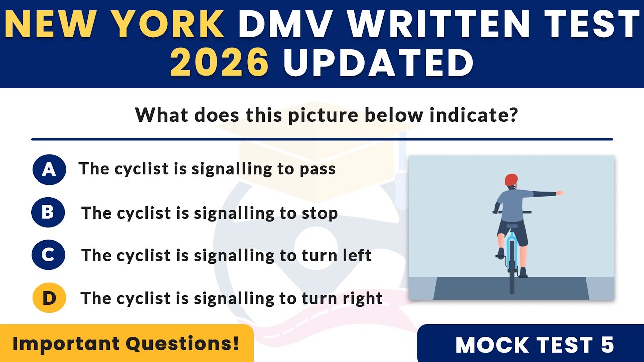 New 2026 NY DMV Drivers Test &mdash; New York Written Exam &mdash; DMV Driving Written Test | Handbook 2026