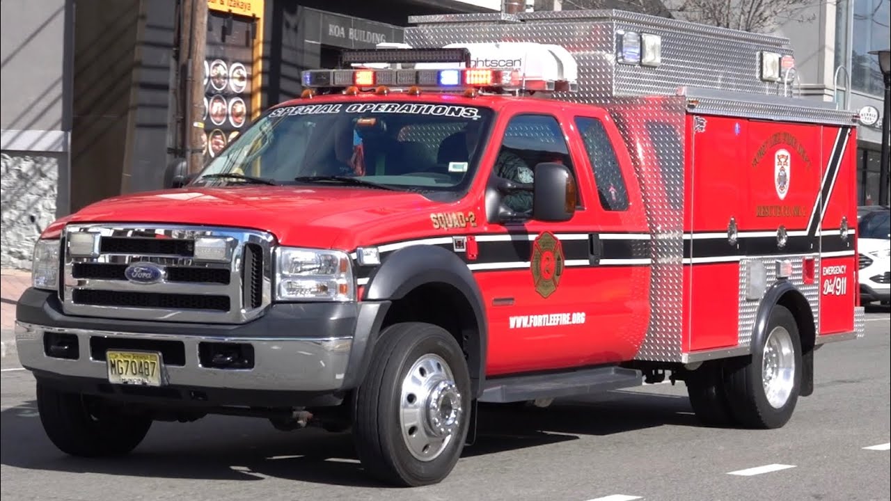 Fort Lee Volunteer Fire Department Squad 2 Responding 3/11/24