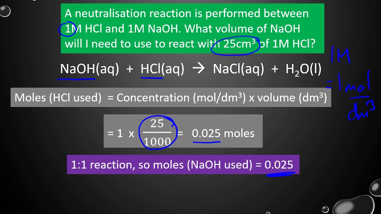mole calculations involving two solutions