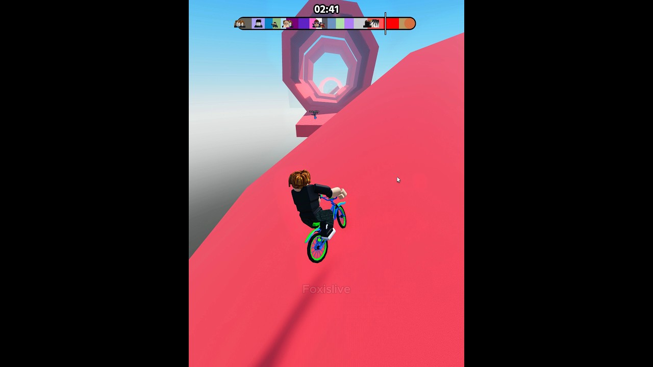 Roblox Obby Bike of  Hell hard stage Speedrun #roblox #obby #shorts