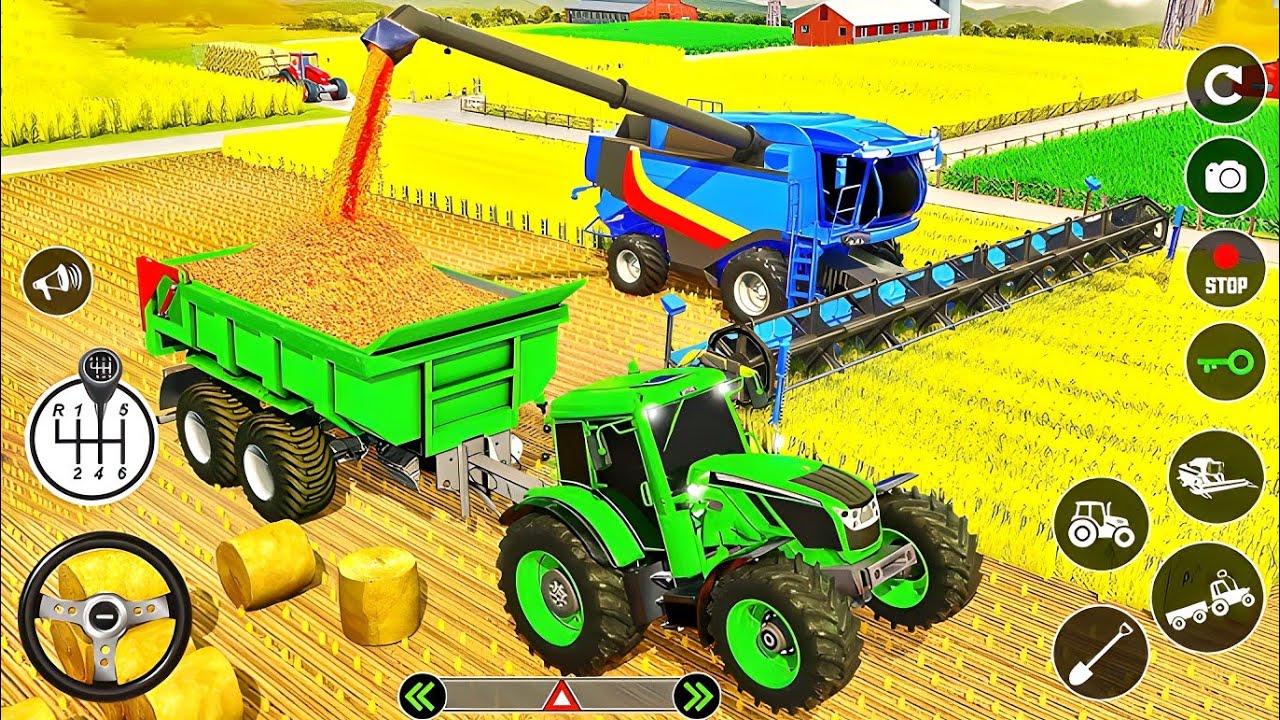 New Modern Tractor Farming Game 🚜🌾| Modern Field Work Gameplay (Android)