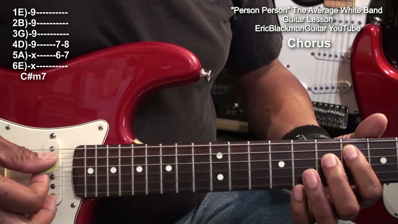 PERSON TO PERSON The Average White Band Funk Guitar Lesson @EricBlackmonGuitar