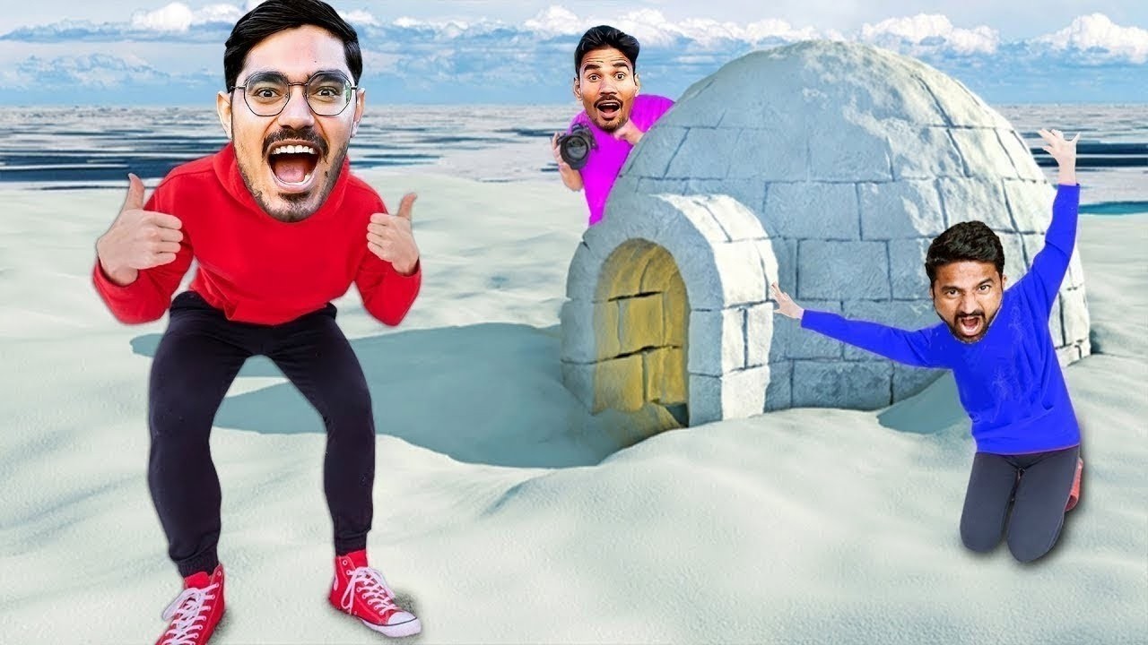 Making Real Ice House  IGLOO ! असली का बर्फ का घर🥶   100% Real