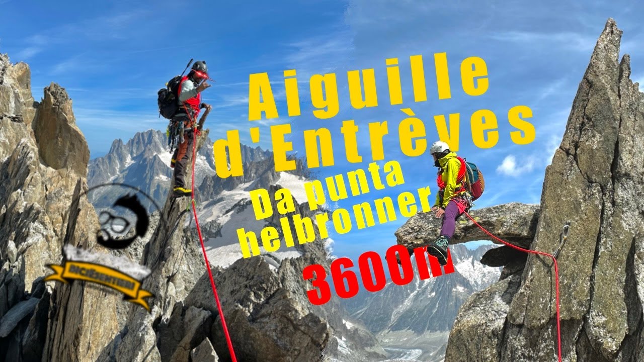 Aiguille d'Entrèves - Traversata delle creste 3600m #escursione #drone #arrampicata