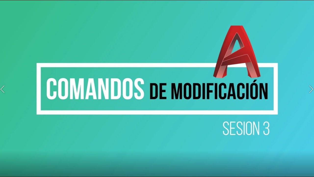 AUTOCAD 🅰️ - COMANDOS DE MODIFICACIÓN