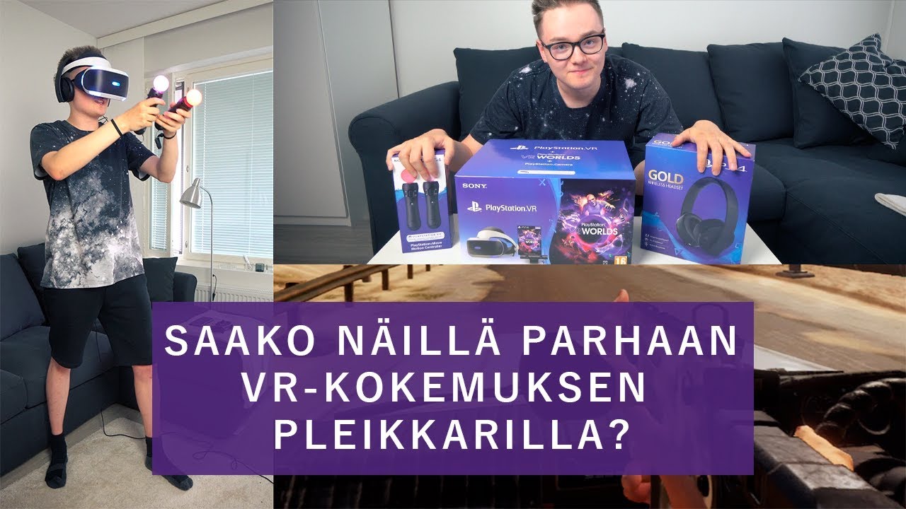 TESTISS&Auml; PLAYSTATION VR UUTUUSPELI + UNBOXING