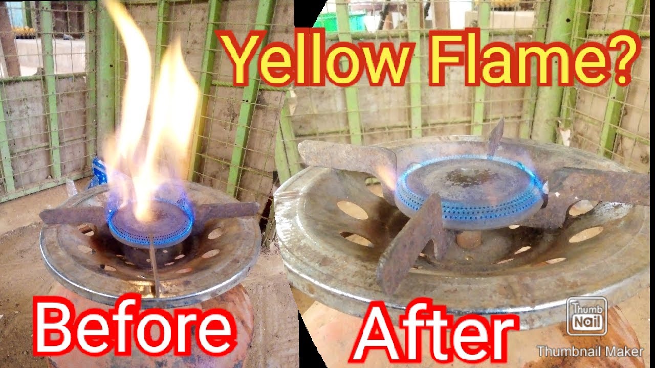 Yellow Flame Gas Burner? Do this immediately