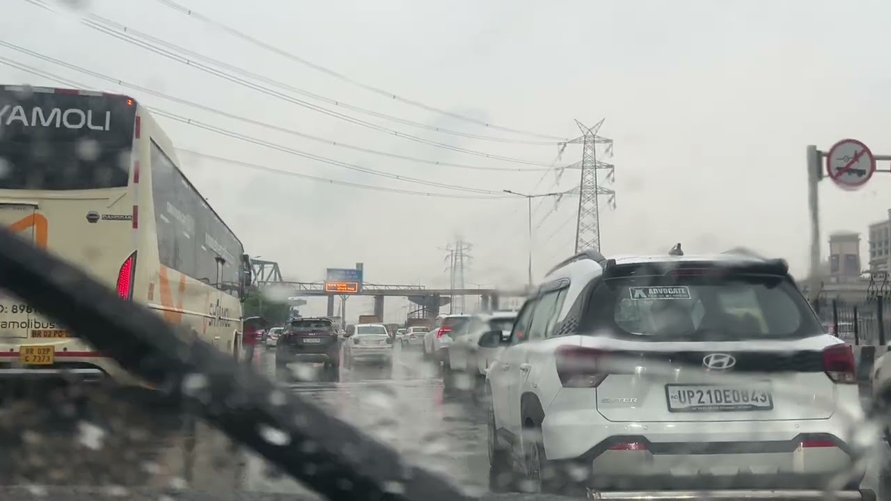Noida sector 62 Rainy weather 