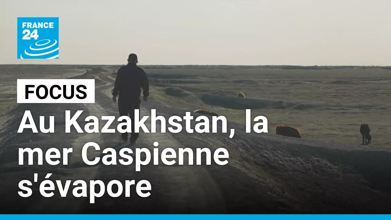 Au Kazakhstan, la mer Caspienne s'&eacute;vapore &agrave; grande vitesse &bull; FRANCE 24