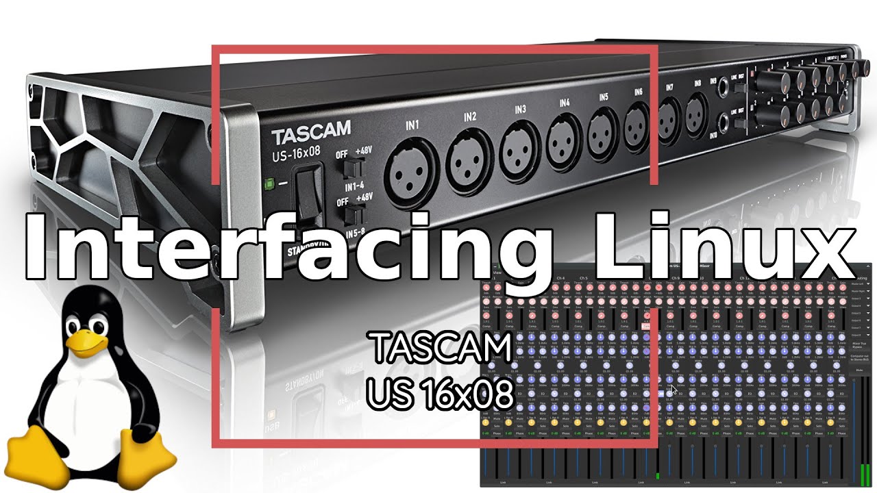 Interfacing Linux: US-TASCAM 16X08