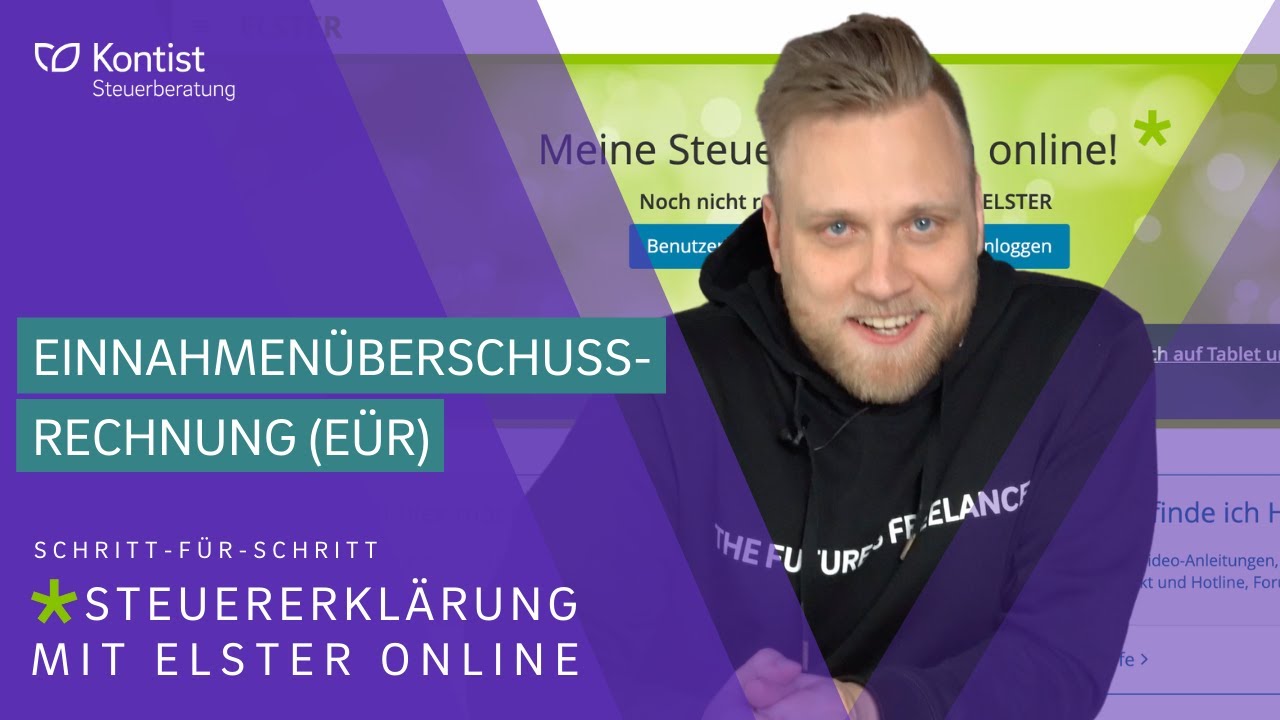 Einnahmenüberschussrechnung in ELSTER online 2022 | Elster Tutorial für Selbständige: Anlage EÜR