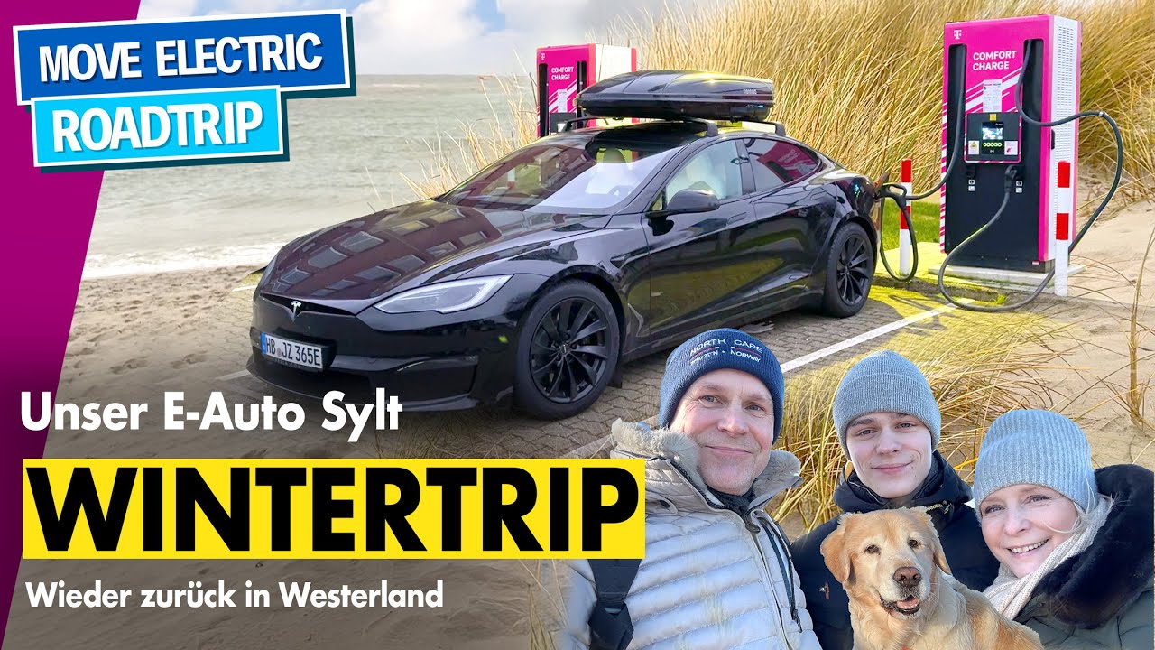 Mit dem Tesla Model S im Winter nach Sylt - Die Insel ist endlich gut gerüstet für Elektroautos