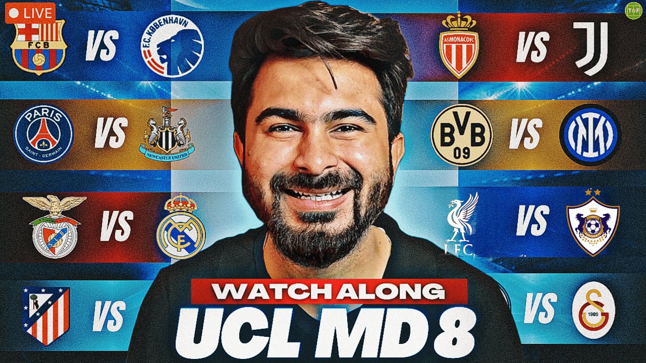 CRAZY CHAMPIONS LEAGUE MATCHDAY 8 WATCHALONG | UCL LIVE TFHD