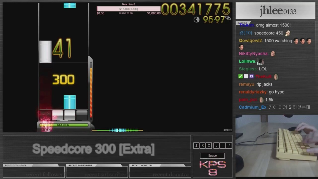 jhlee0133 ★7.82 | 1069pp Speedcore 300 [Extra] + DT PP Rain