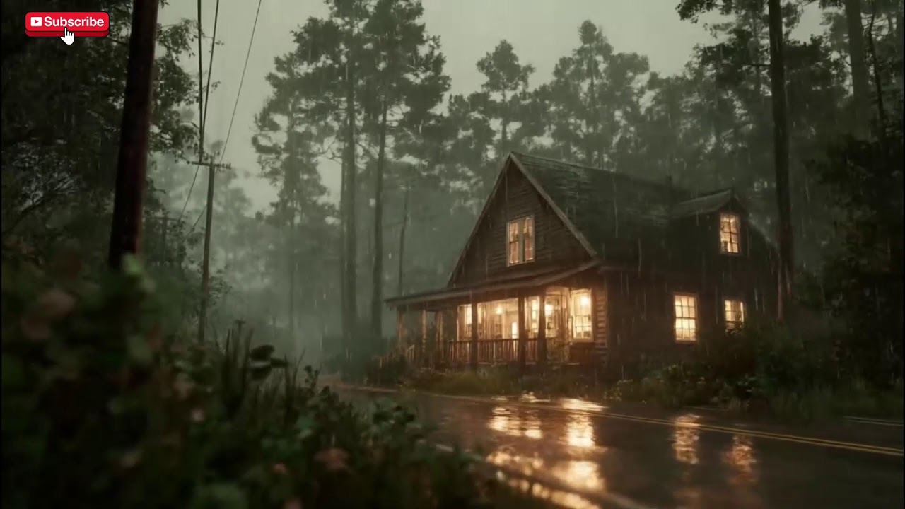 Midnight Dark Forest 🌧️ Rain Ambience for Deep Sleep