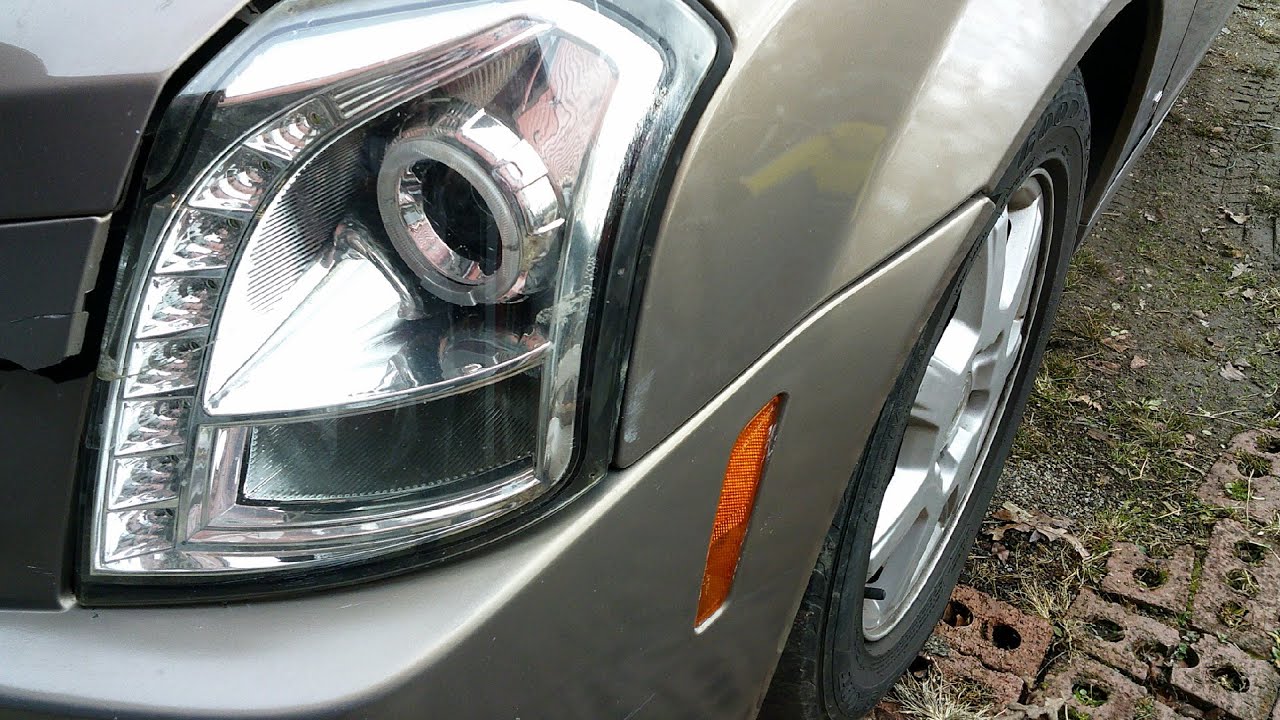 How to change the headlight bulb in 15-minutes or less 2003-07 Cadillac CTS. Technological blunders!
