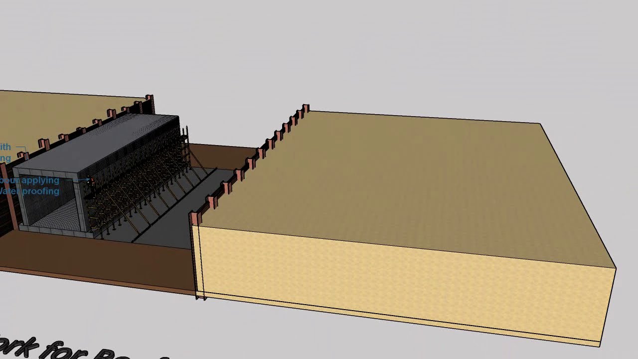 Bottom-Up Construction Approach For Underground Tunnel | Cut and Cover Tunnel Construction Sequence