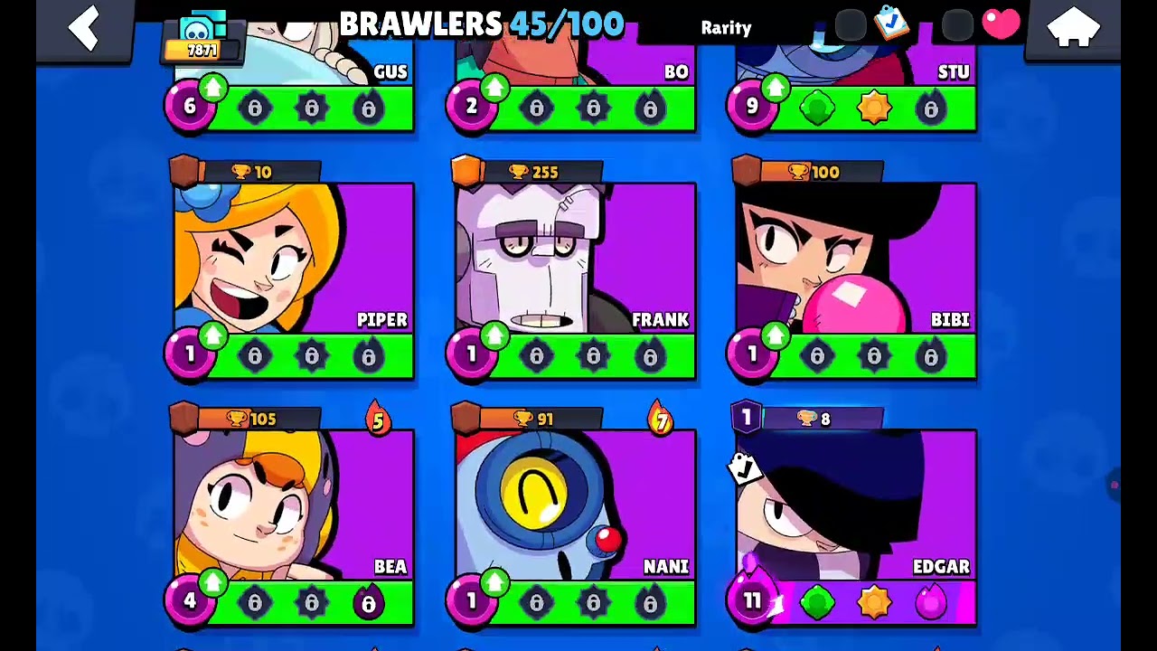 Brawl stars barvy 