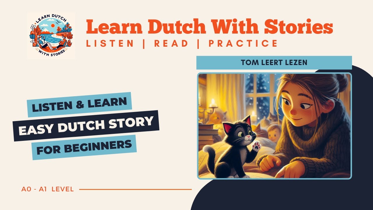 Tom leert lezen / Dutch Story for beginners (A0-A1 level)