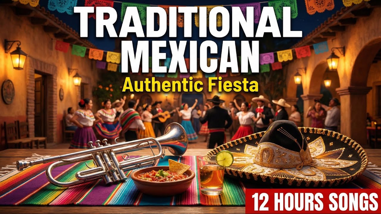 Traditional Mexican Restaurant Music | 12 Hours Mariachi & Ranchera Songs with Vocals