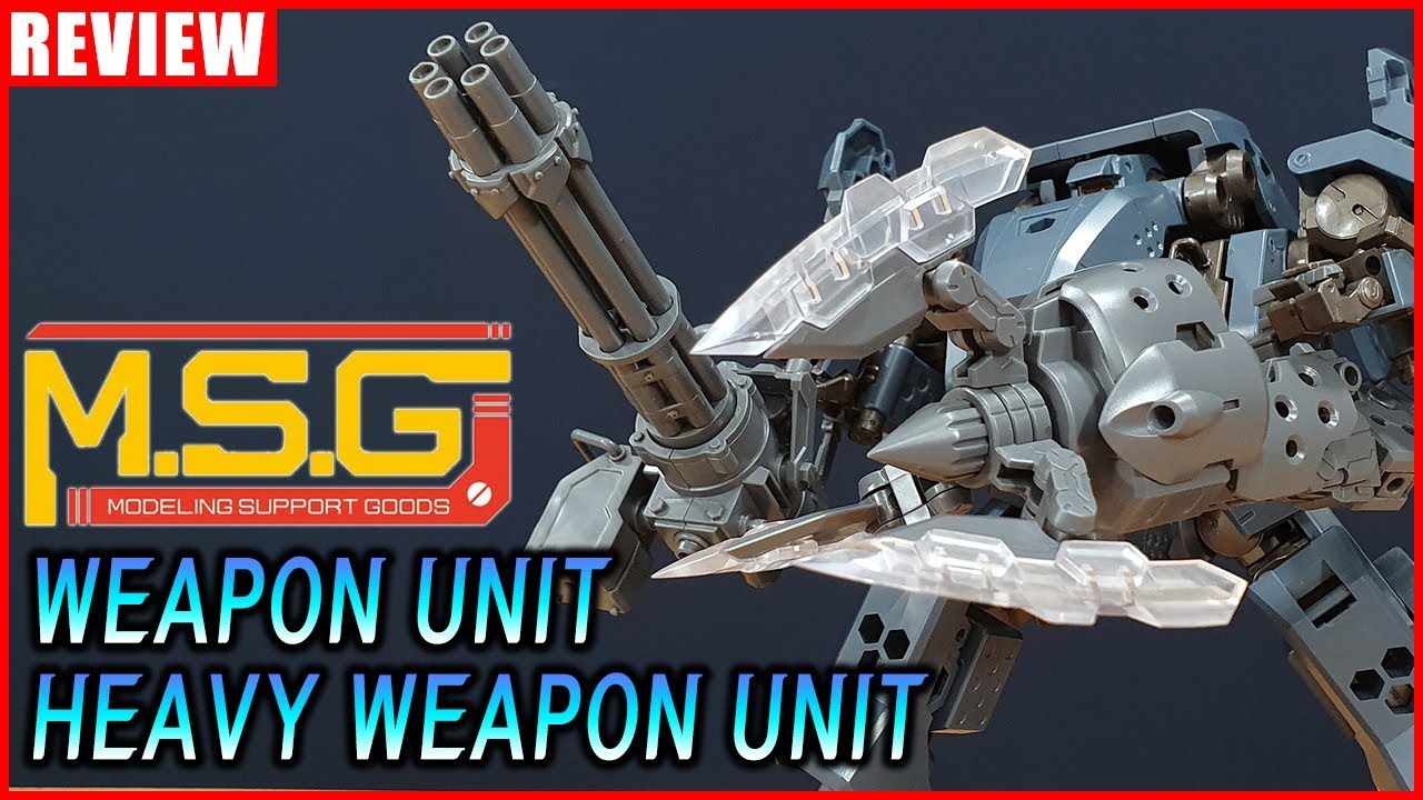 [REVIEW] 코토부키야 M.S.G 웨폰 유닛 & 헤비 웨폰 유닛 / KOTOBUKIYA M.S.G Weapon Unit & HEAVY Weapon Unit