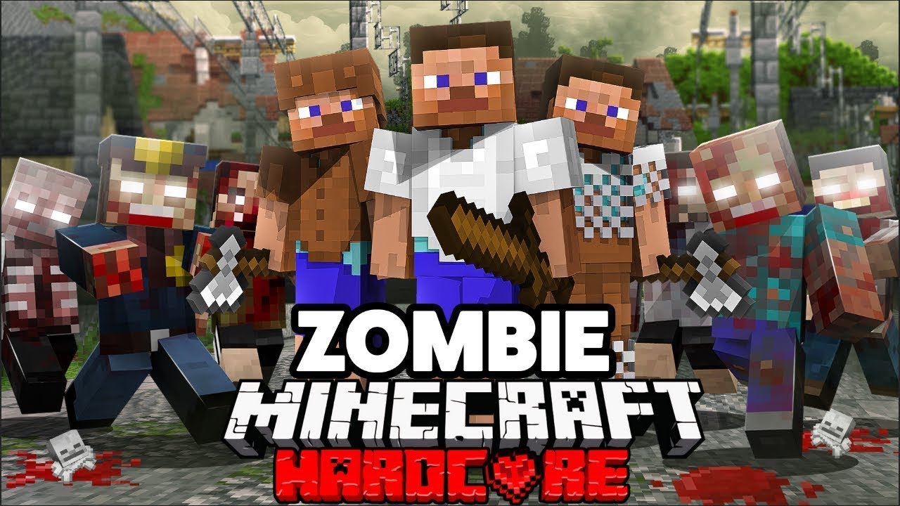 100 Jugadores Simulan un Brote de Zombis en Minecraft Hardcore...