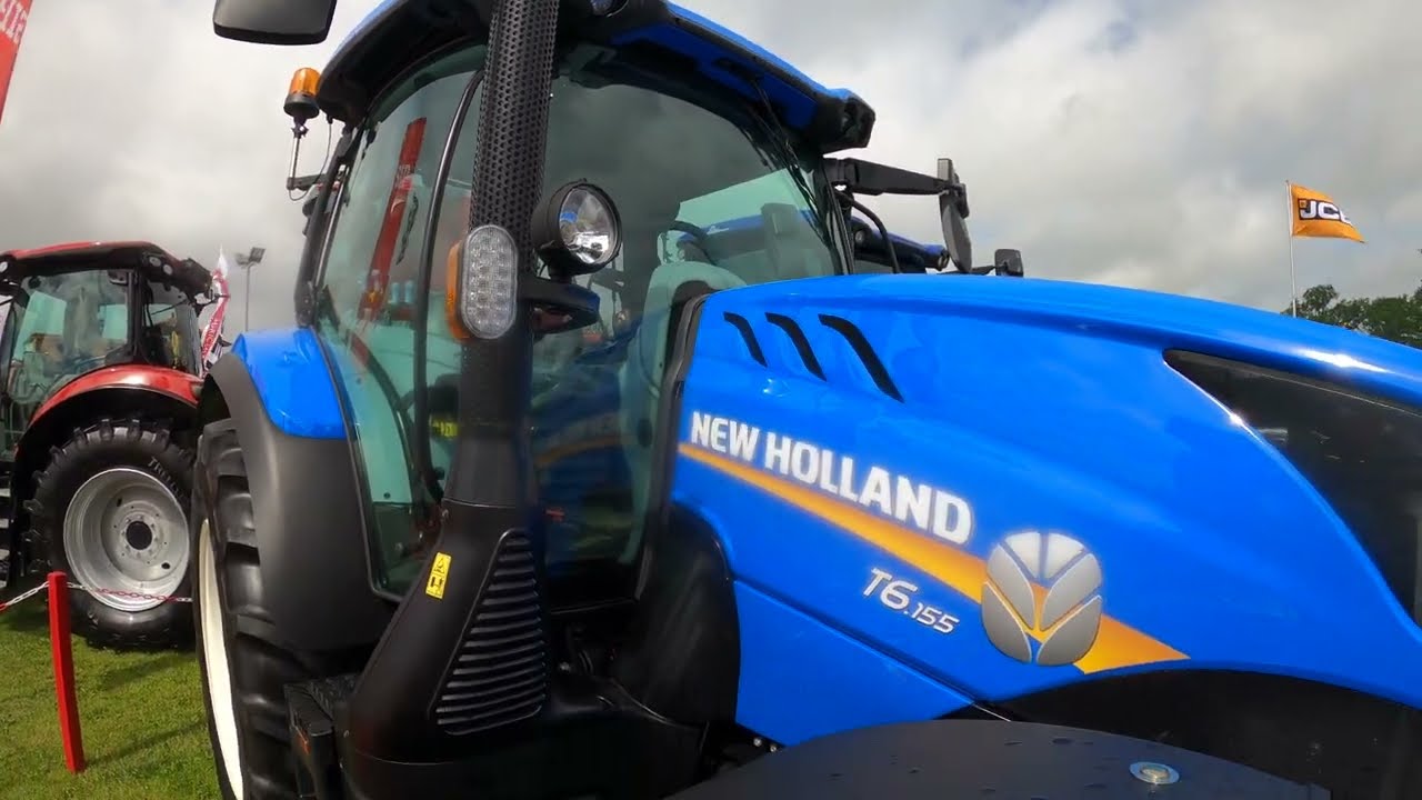 2025 New Holland T6.155 4.5 Litre 4-Cyl Diesel Tractor (125/155/105 HP) RVT at Staffordshire Show